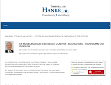 Tablet Screenshot of hanke-immobilien.de